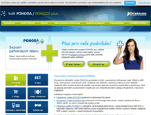 Tablet Screenshot of pohodaplus.cz